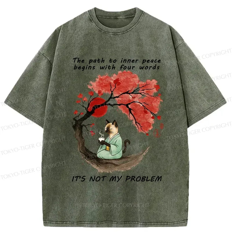 Funny Japanese Vintage Washed T-Shirt