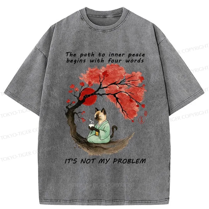 Funny Japanese Vintage Washed T-Shirt