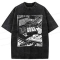 Kyoto-Lion Retro Synthesizer Washed T-Shirt