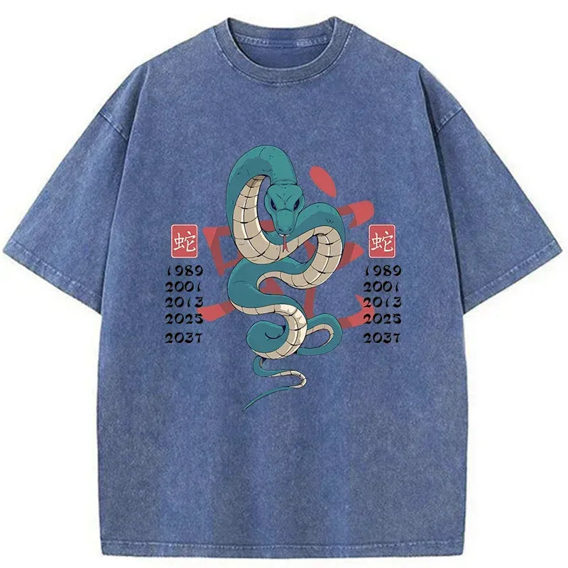 Kyoto-Lion Celebrate The Years Of The Snake Washed T-Shirt