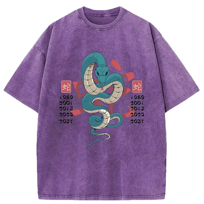 Kyoto-Lion Celebrate The Years Of The Snake Washed T-Shirt