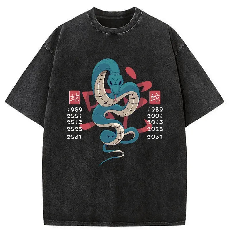 Kyoto-Lion Celebrate The Years Of The Snake Washed T-Shirt