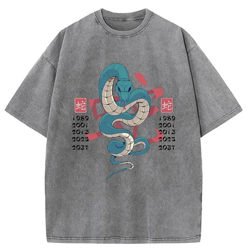 Kyoto-Lion Celebrate The Years Of The Snake Washed T-Shirt