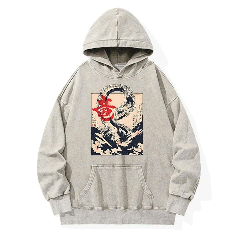 kyoto lion dragon hoodie for streetwear