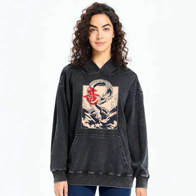 trending japanese dragon hoodie free shipping