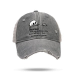 funny skull trucker cap gift idea