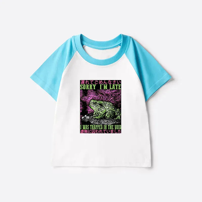 Soft Cotton Kids Raglan Japanese Style