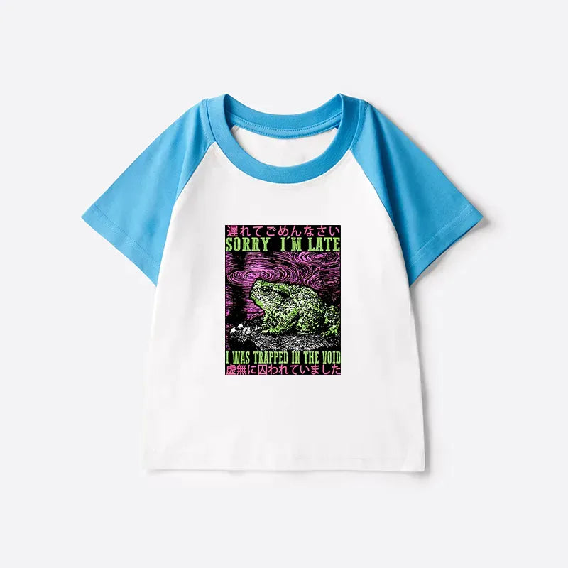 Soft Cotton Kids Raglan Japanese Style