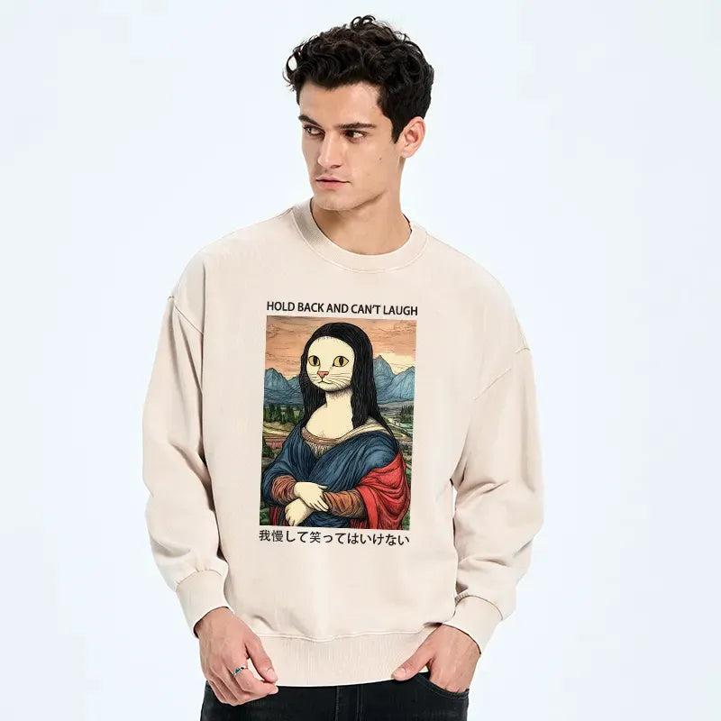 Kyoto-Lion Hold Back And Can't Laugh Washed Sweatshirt