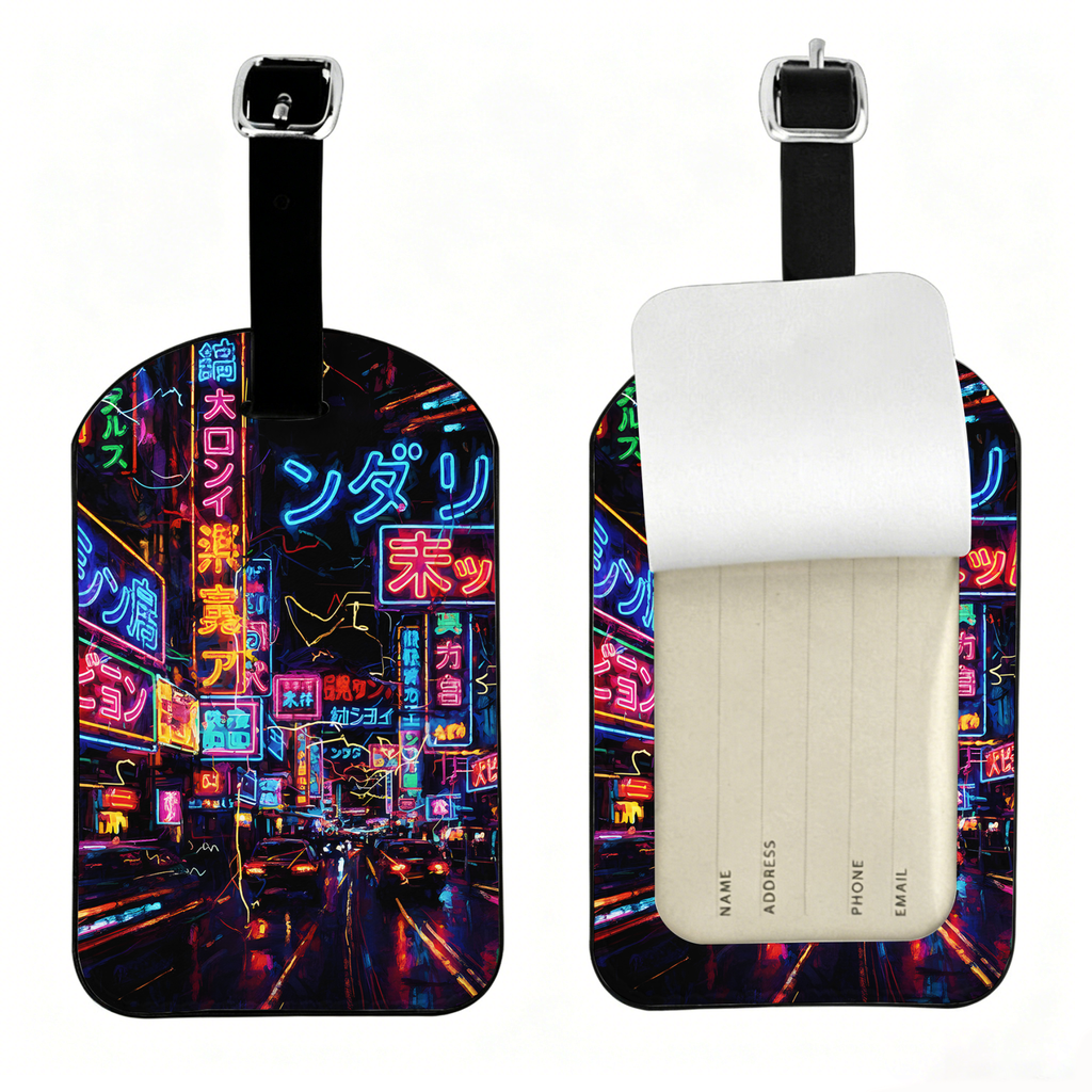 Japanese vintage luggage tag for travel