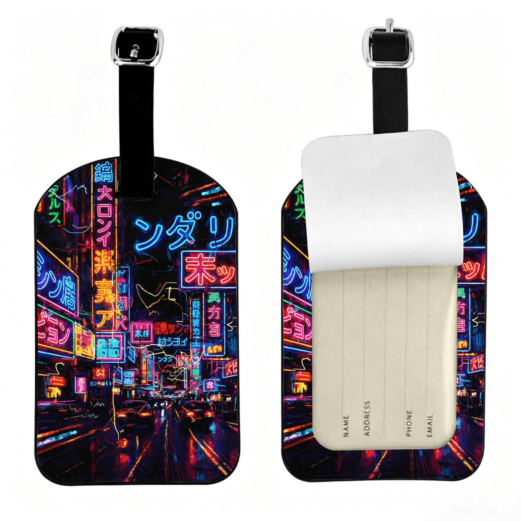 Japanese vintage luggage tag for travel