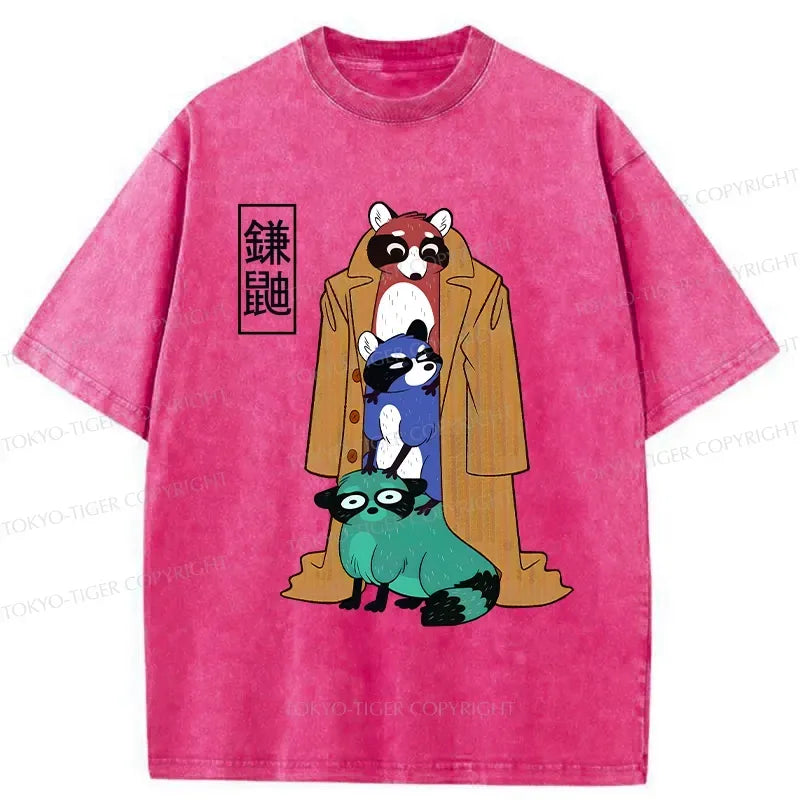 funny japanese washed t-shirt for daily wear