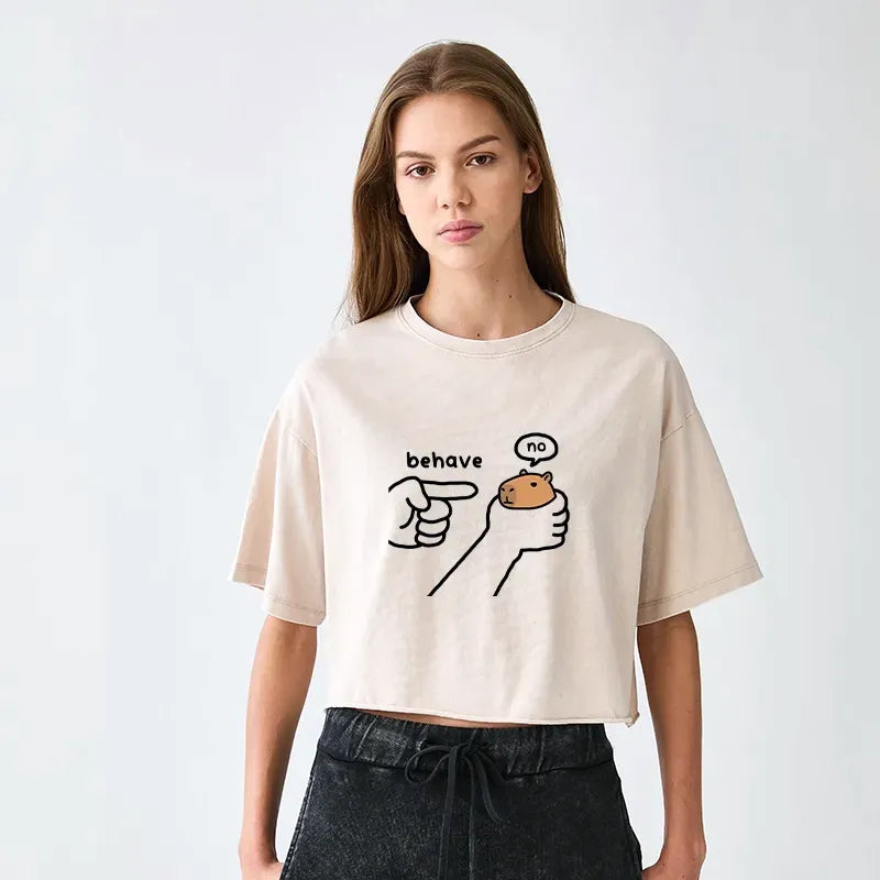 Trendy Japanese Capybara T-Shirt Free Shipping