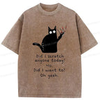 Sharp Claws Cat T-Shirt for Streetwear