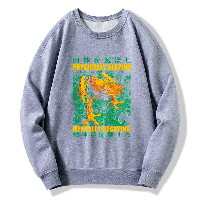 Kyoto-Lion Physically Slaying Mentally Decaying Sweatshirt