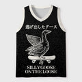 Kyoto-Lion Skateboard Goose Mesh Tank Top