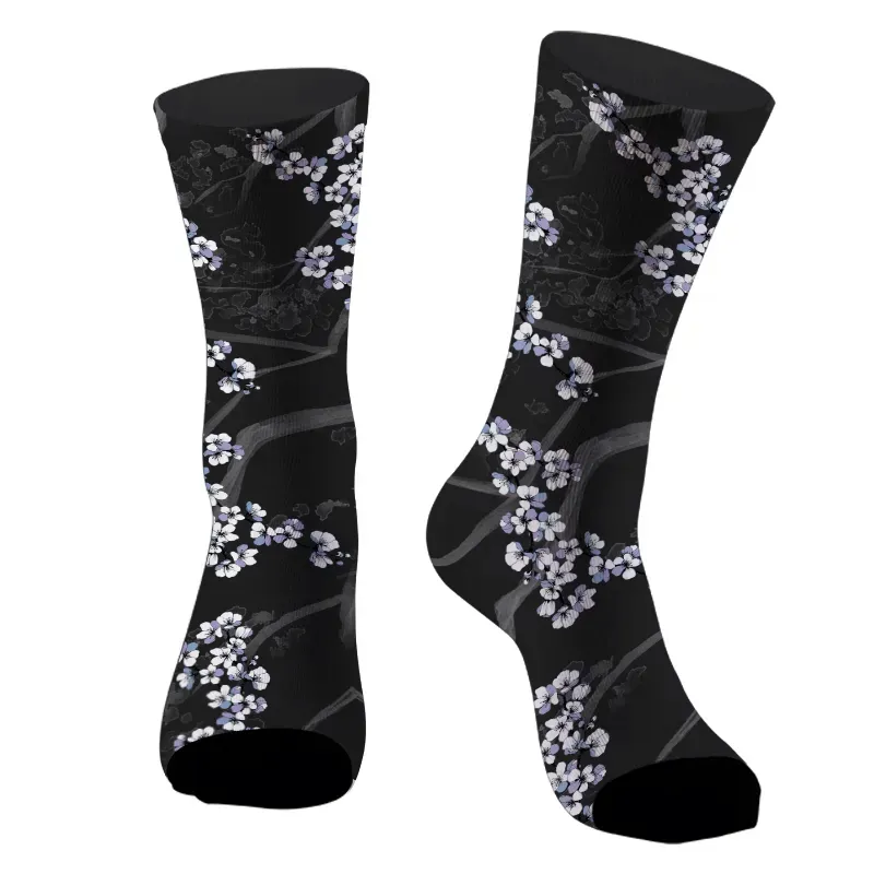 Kyoto-Lion Dark Night Sakura Socks