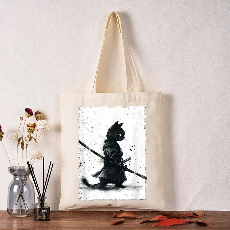 On Sale Vintage Japanese Cat Tote Bag