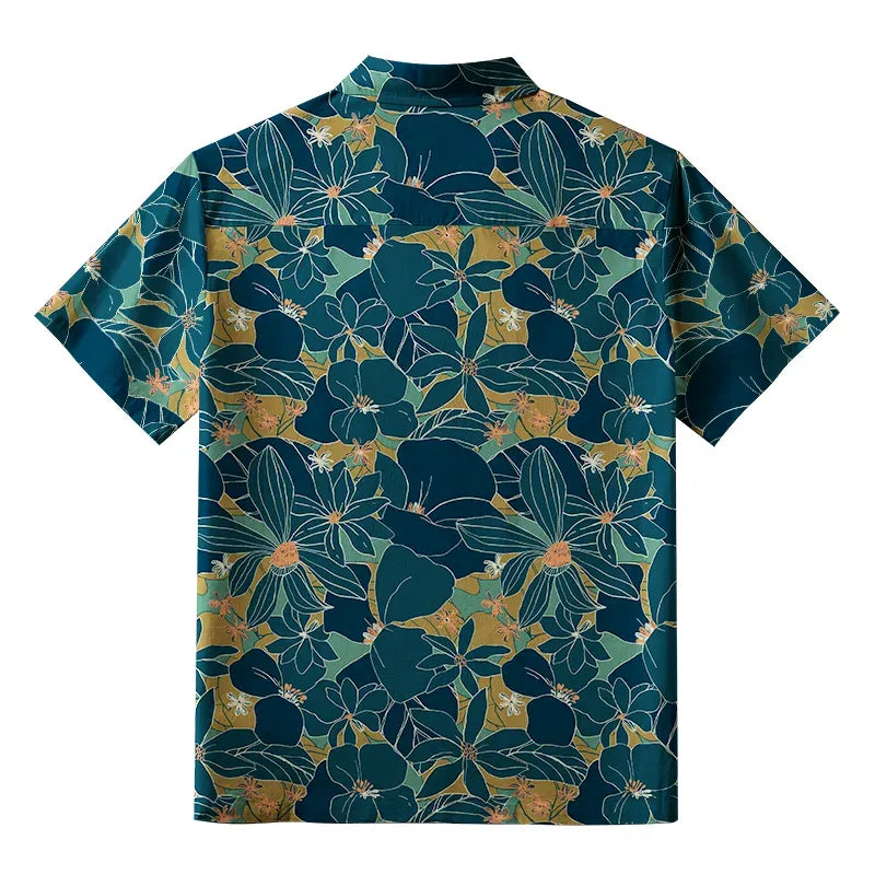 Kyoto Lion Hawaiian Shirt for Summer Vacation
