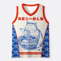 Japanese Ramen Cat Mesh Tank Top