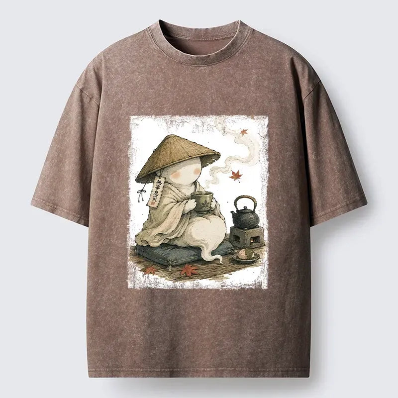 Peaceful Tea Time Vintage Unisex T-Shirt