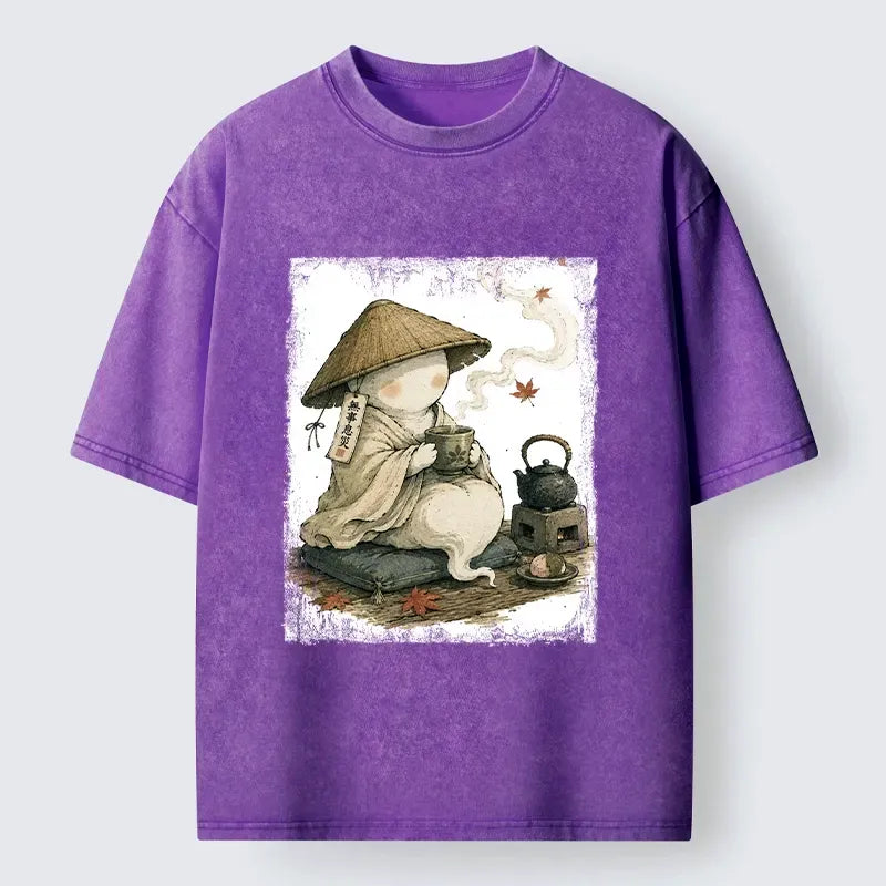 Peaceful Tea Time Vintage Unisex T-Shirt