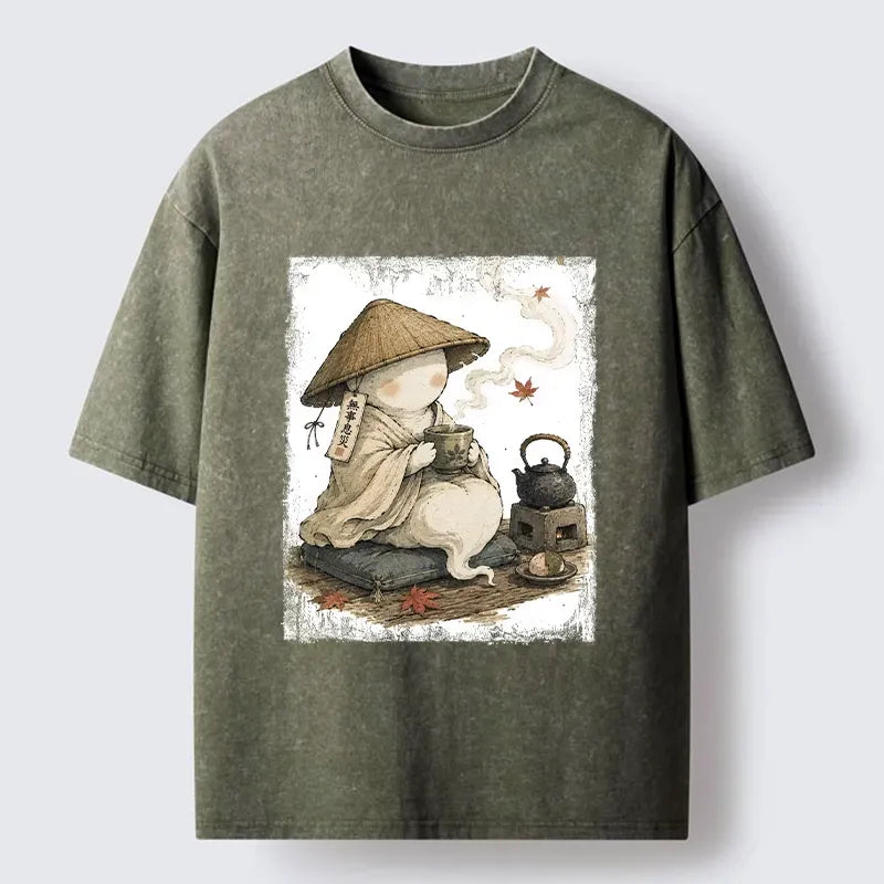 Peaceful Tea Time Vintage Unisex T-Shirt