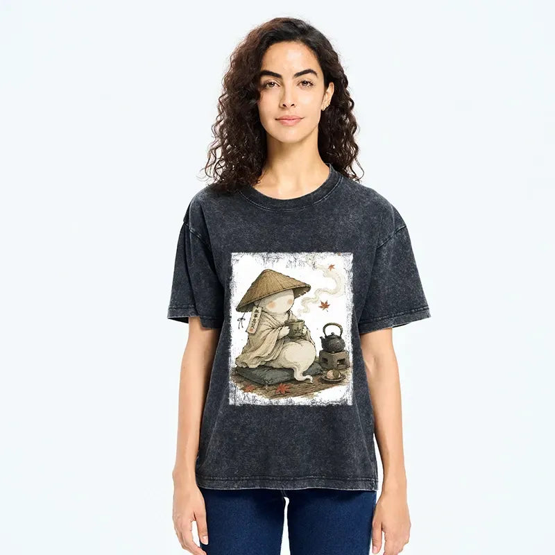 Cute Ghost Tea Time T-Shirt