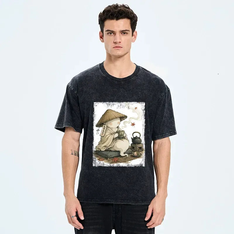 Best Seller Japanese Art Washed T-Shirt