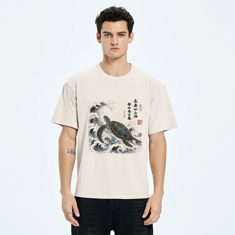 Lucky Turtle Japanese Art Tee