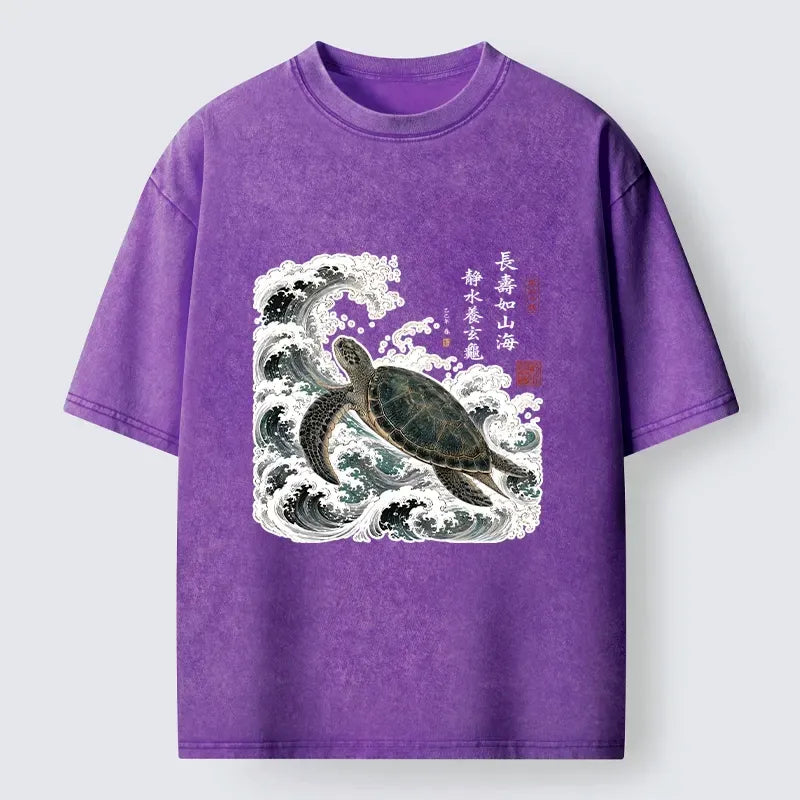 Lucky Turtle Japanese Art Tee