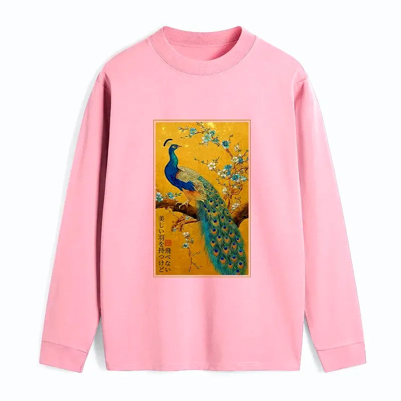 Japanese Peacock Long Sleeve T-Shirt