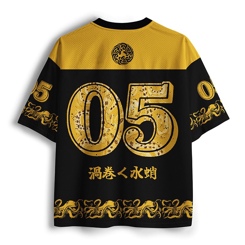 Breathable Octopus Print Jersey Gift for Him
