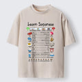 Japanese Culture Washed T-Shirt for Daily Wear