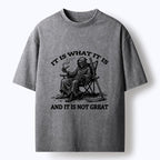 Kyoto-Lion Funny Reaper Meme Washed T-Shirt