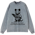 Kyoto-Lion Funny Possum Samurai Washed Long Sleeve T-Shirt