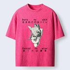 Washed Japanese T-Shirt for Summer