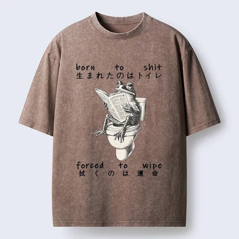 Washed Japanese T-Shirt for Summer