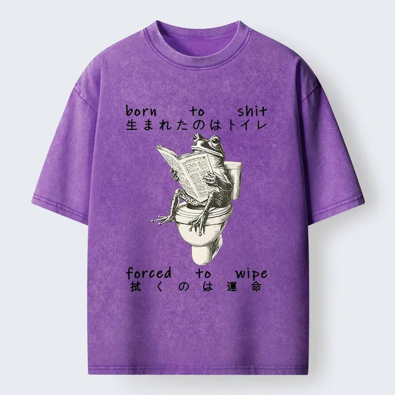 Washed Japanese T-Shirt for Summer