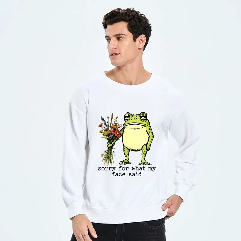 Kyoto-Lion Frog Sorry Mode Activated Classic Sweatshirt