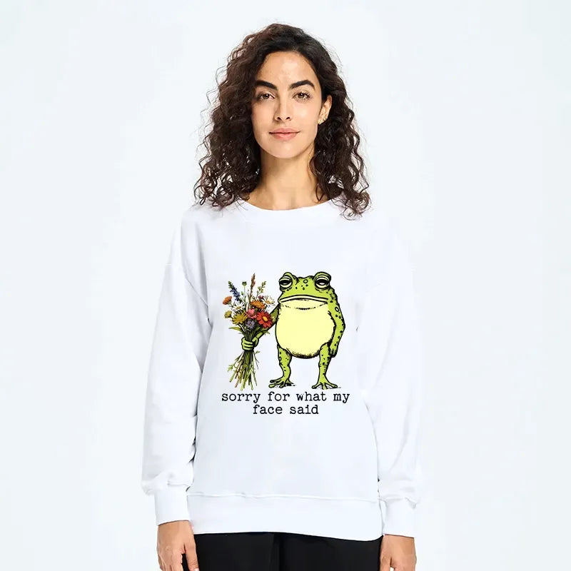 classic Japanese streetwear frog sweatshirt