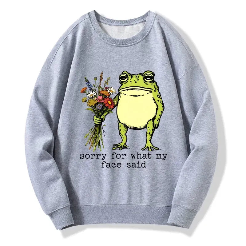 Japanese frog sweatshirt free shipping