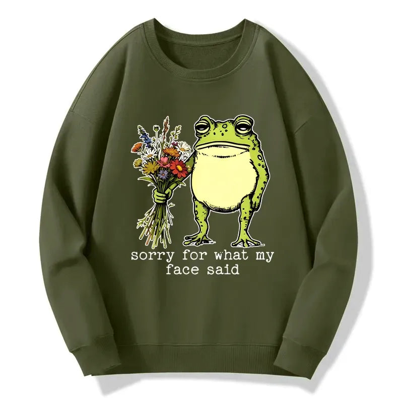 classic Japanese streetwear frog sweatshirt