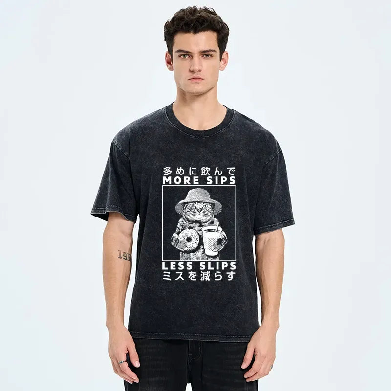 japanese vintage unisex cotton t shirt