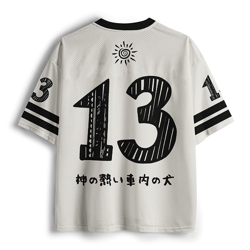 Kyoto-Lion Sad Dog Funny Mesh Jersey