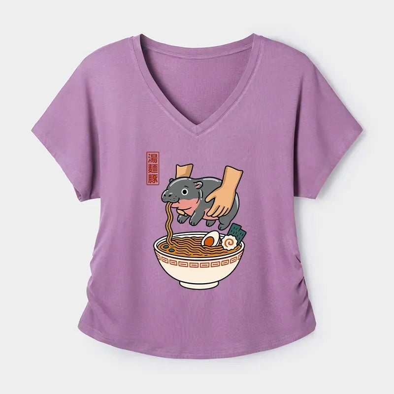 Kyoto-Lion Noodles Got Me Modal Dolman Sleeve T-Shirt