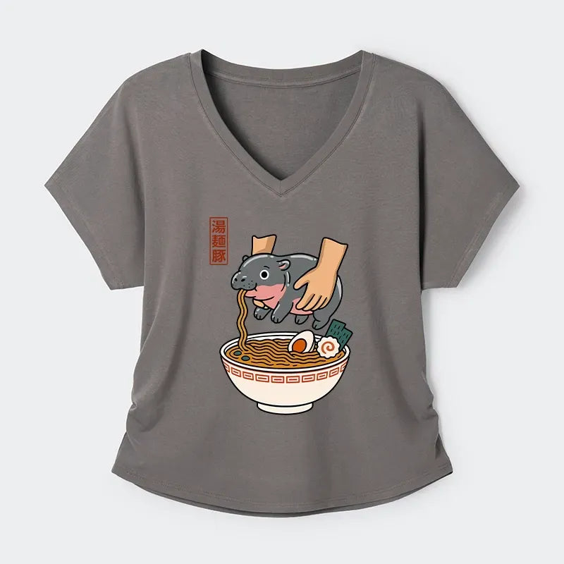 Kyoto-Lion Noodles Got Me Modal Dolman Sleeve T-Shirt