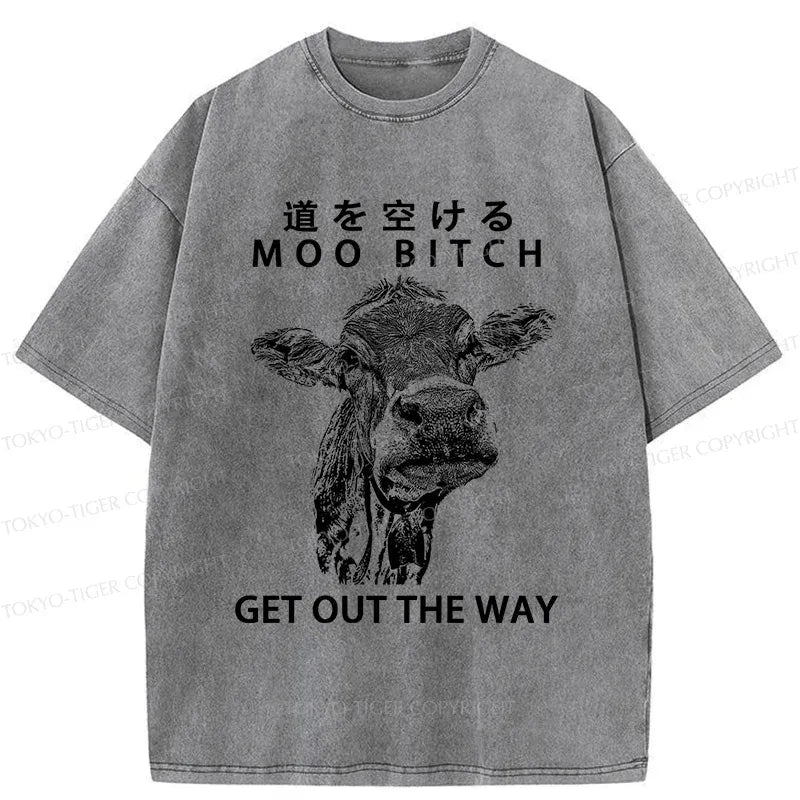 funny cow japanese t-shirt for daily wear
