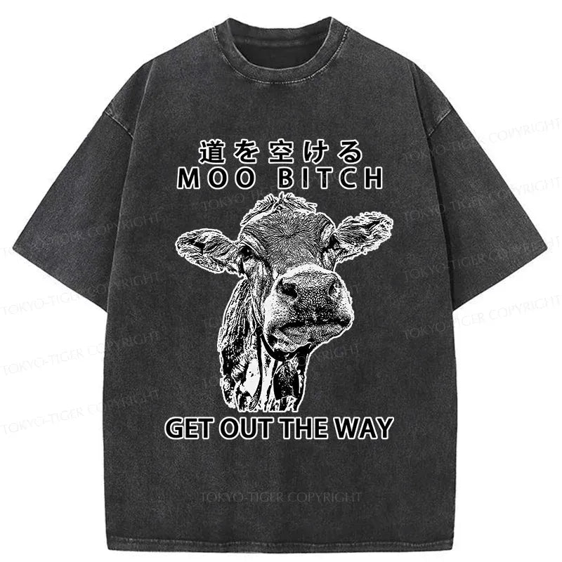funny cow japanese t-shirt for daily wear