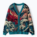 Trendy Ukiyo-e Cardigan for Streetwear